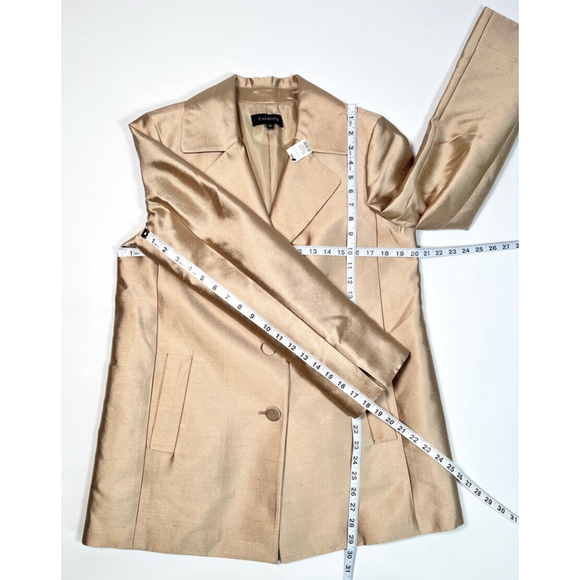 Talbots Womans Blazer Size 12 Gold Silk Wool 2012 - Picture 5 of 9